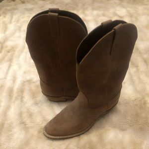 Authentic Cowgirl Boots, Brown soft leather